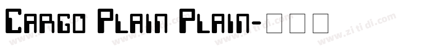 Cargo Plain Plain字体转换